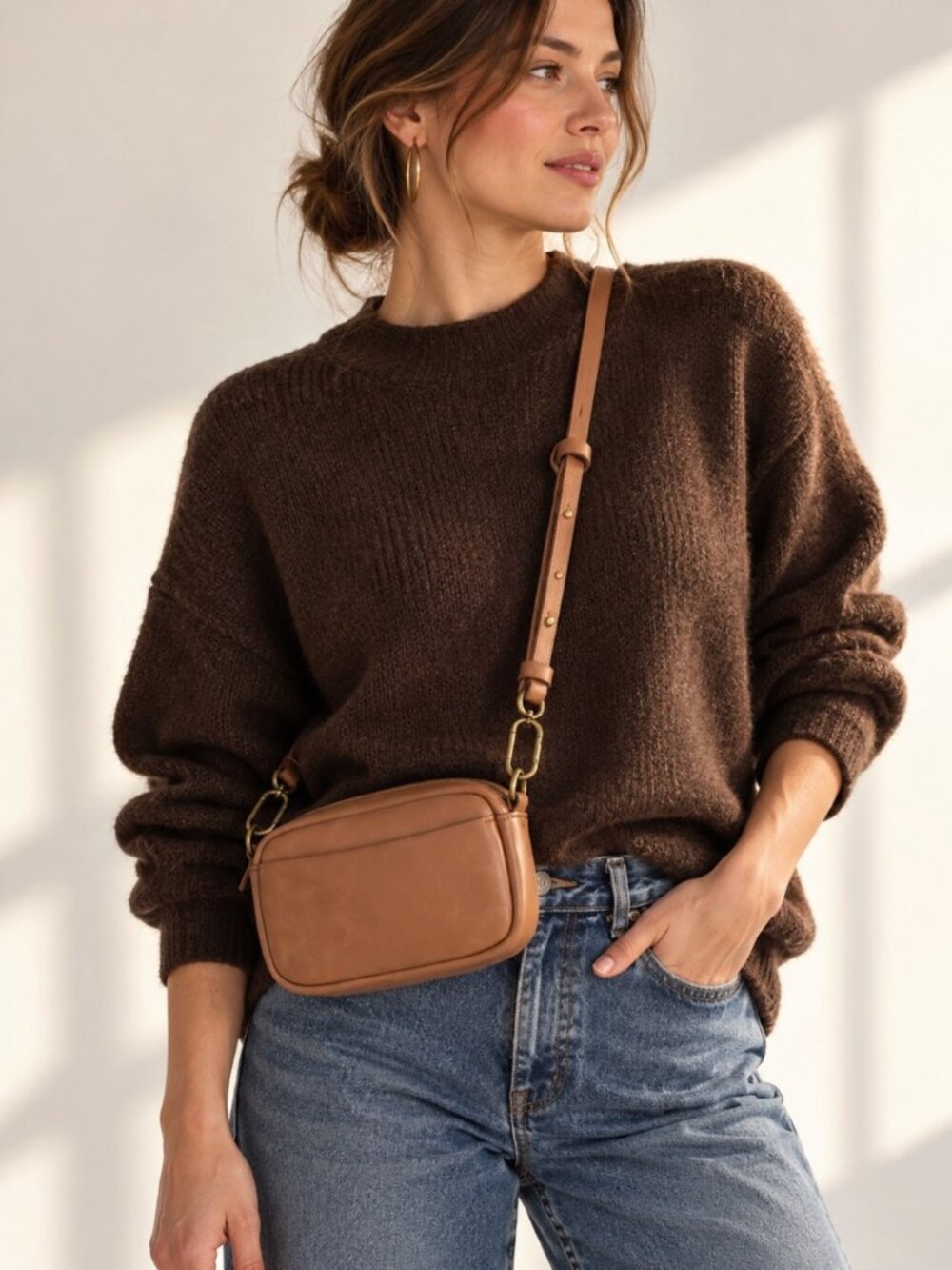 Madewell Mini Camera Bag Leather